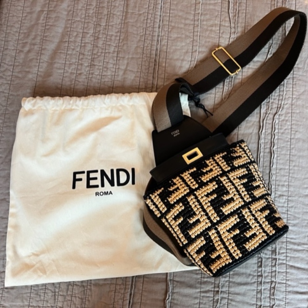 FENDI - FF Rafia Guitar Bag